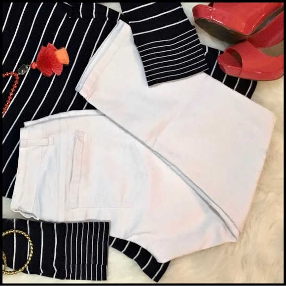 Westbound Denim - Westbound White Cropped Jeans
